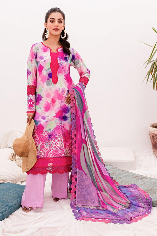 Nureh Gardenia Unstitched Embroidered Lawn (NSG-150) - Pashtun Collections