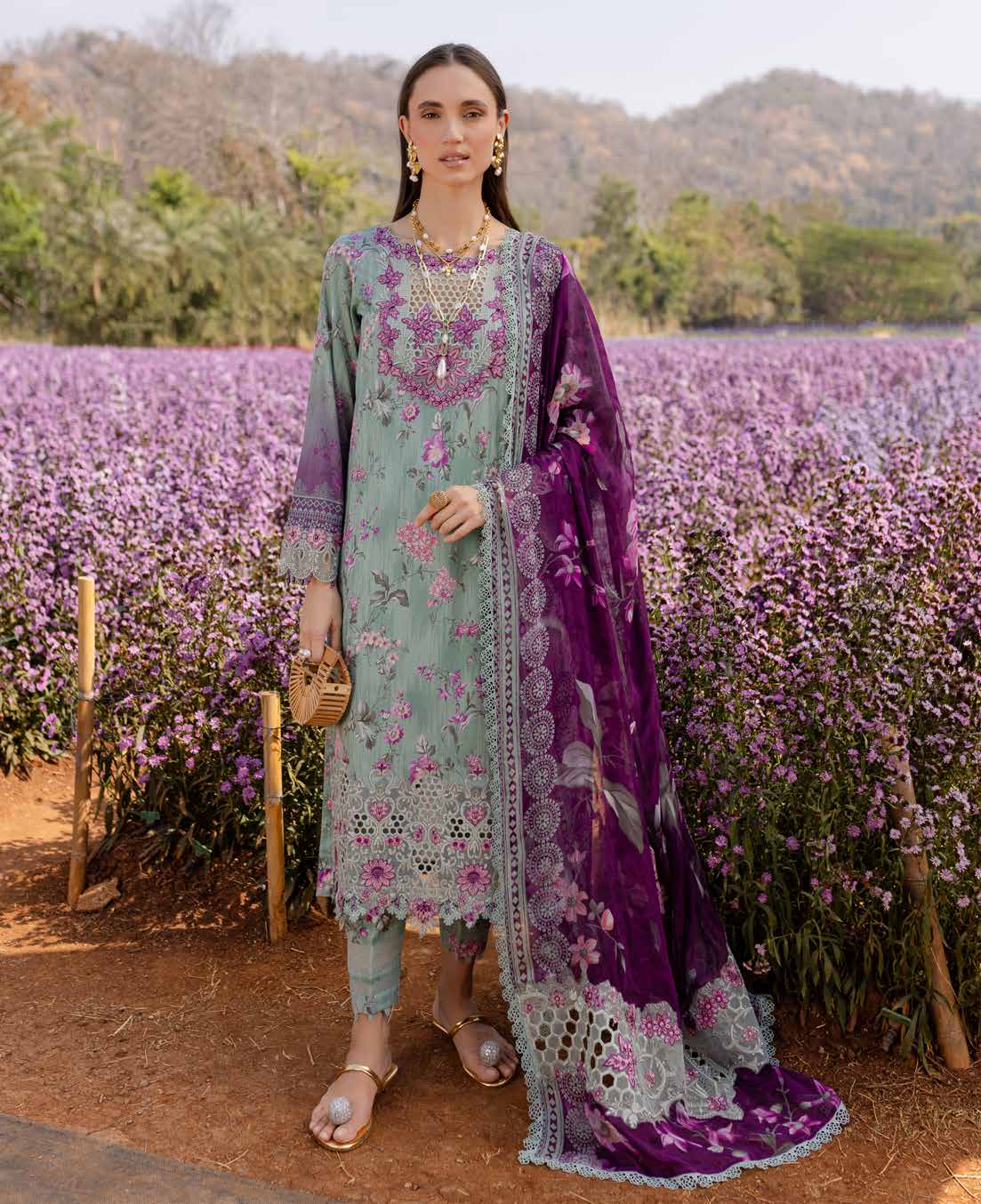 Pashtun Collections | NUREH Bloom '25 Lawn | BL-02