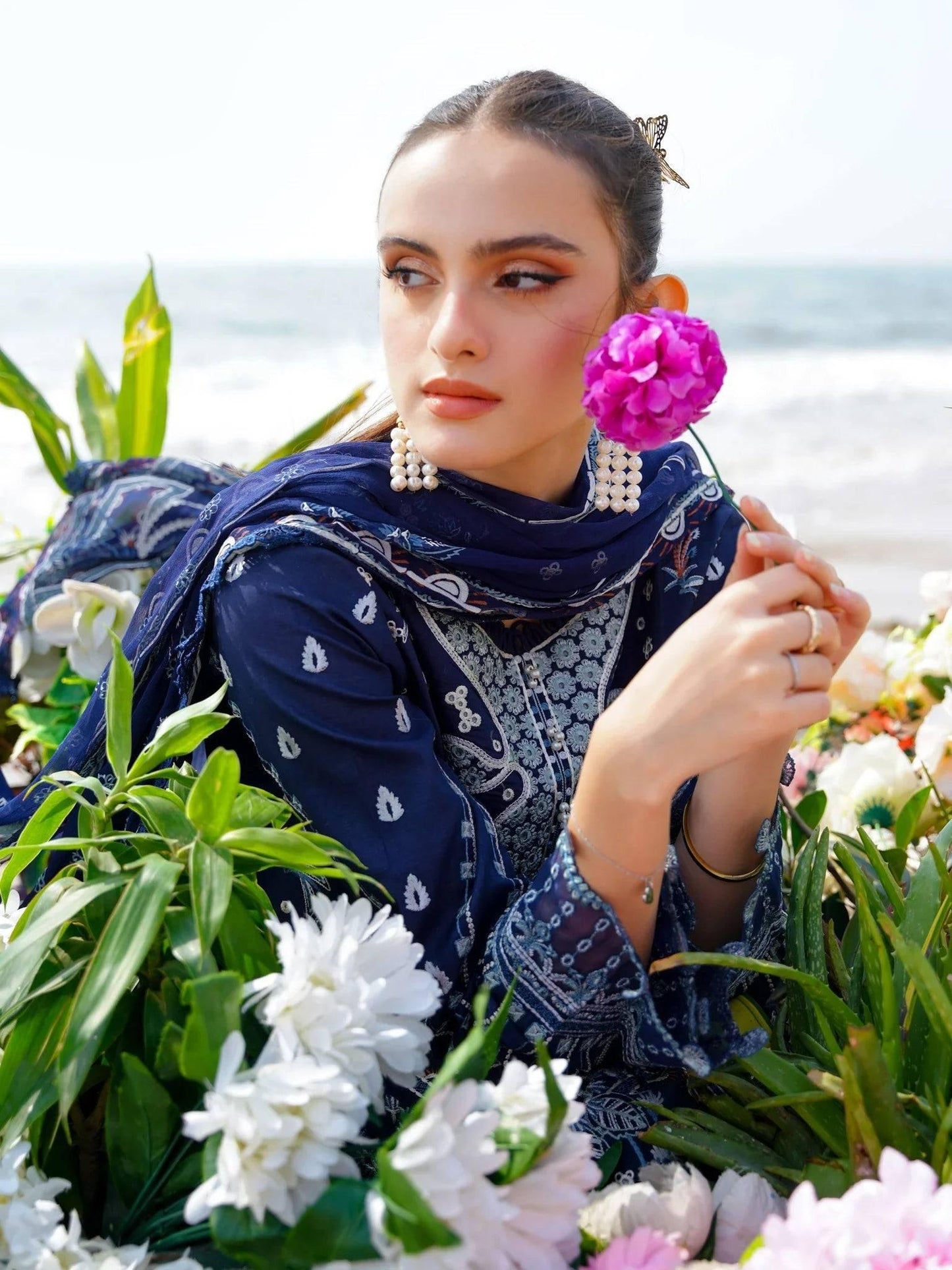 ZAMDA (AF-09) - SAAGAR Luxury Festive Lawn '24 by AABYAAN - Pashtun Collections