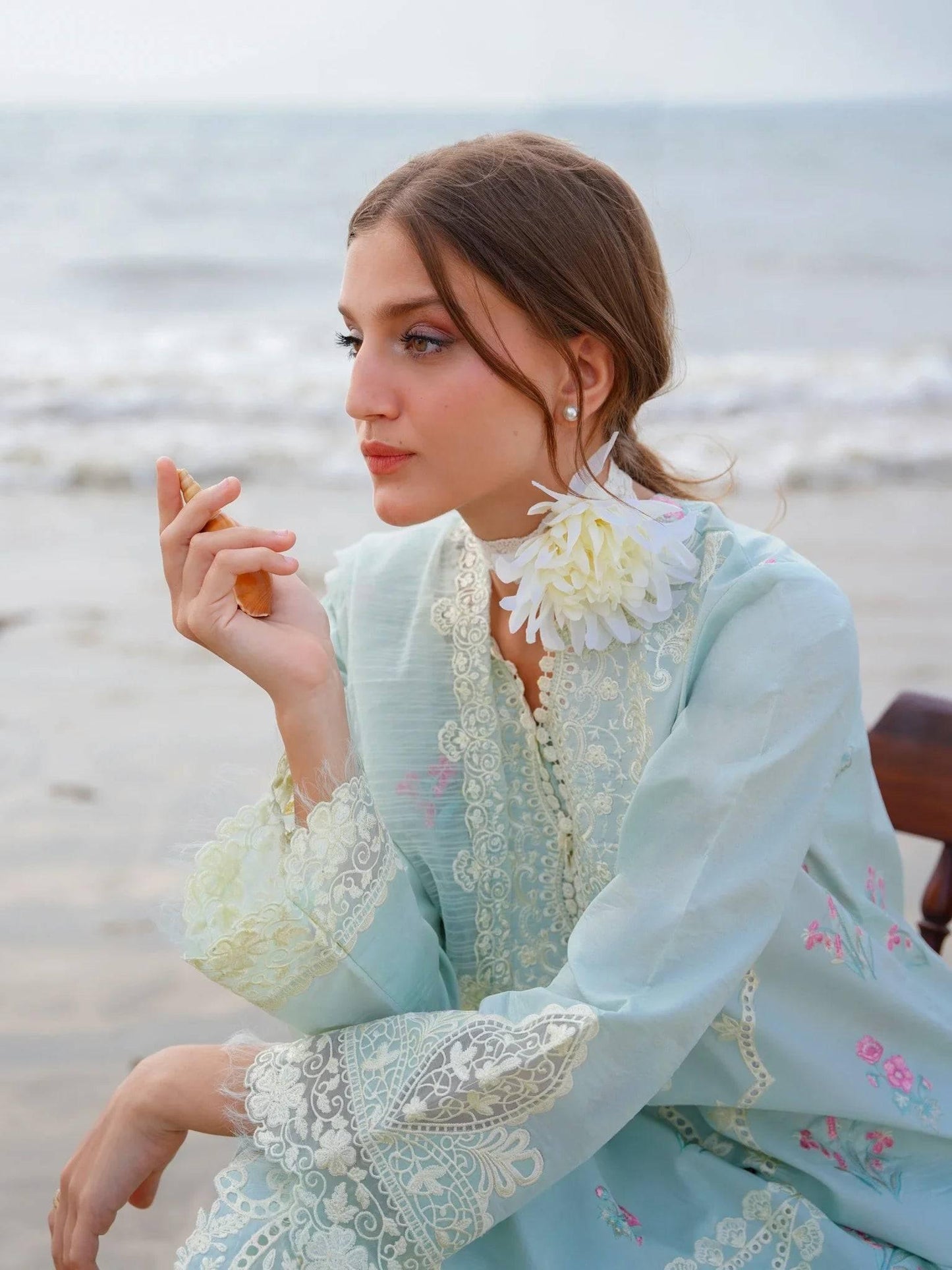 LINA (AF-08) - SAAGAR Luxury Festive Lawn '24 by AABYAAN - Pashtun Collections