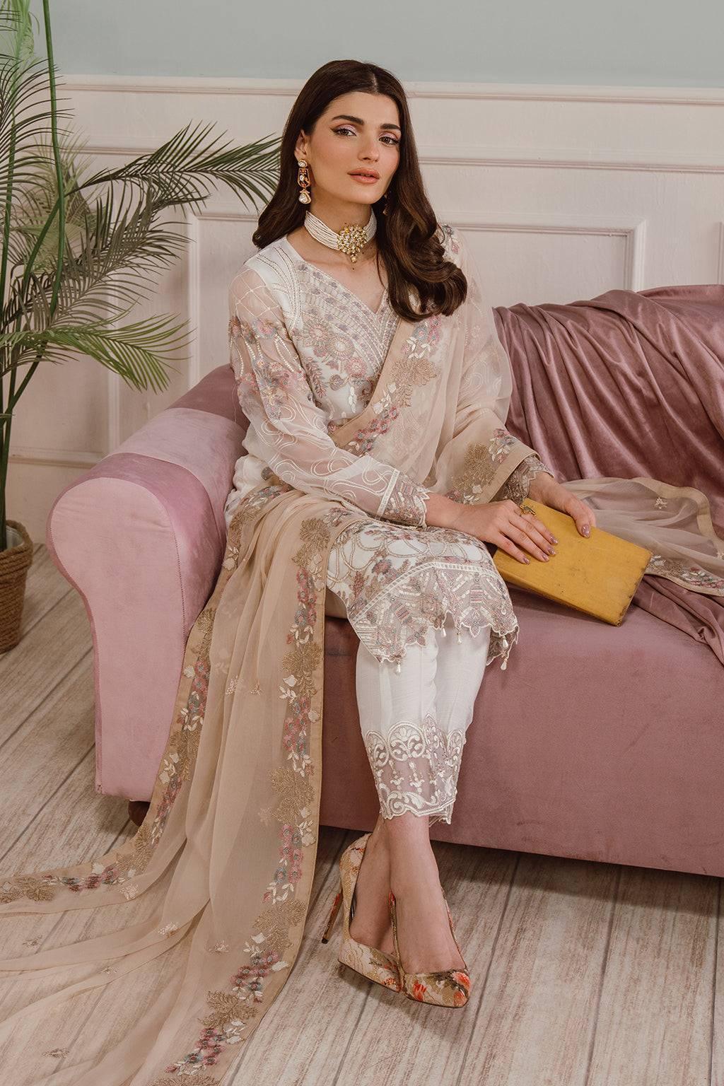 Ramsha Chiffon Collection - Vol. 25 (F-2508) - Pashtun Collections