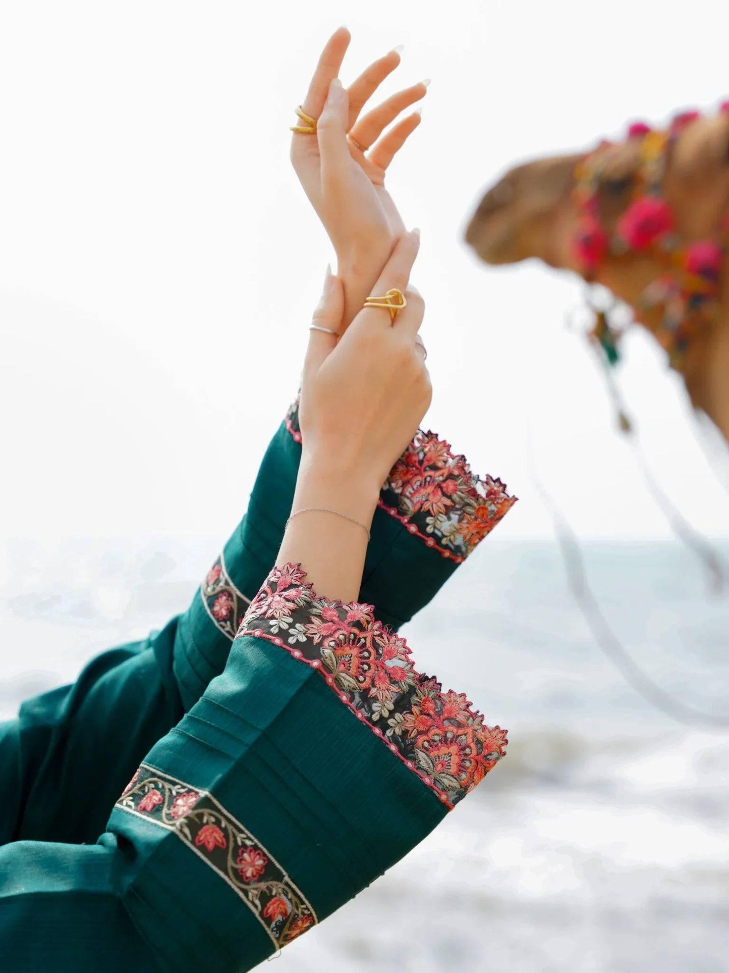 NOORA (AF-10) - SAAGAR Luxury Festive Lawn '24 by AABYAAN - Pashtun Collections