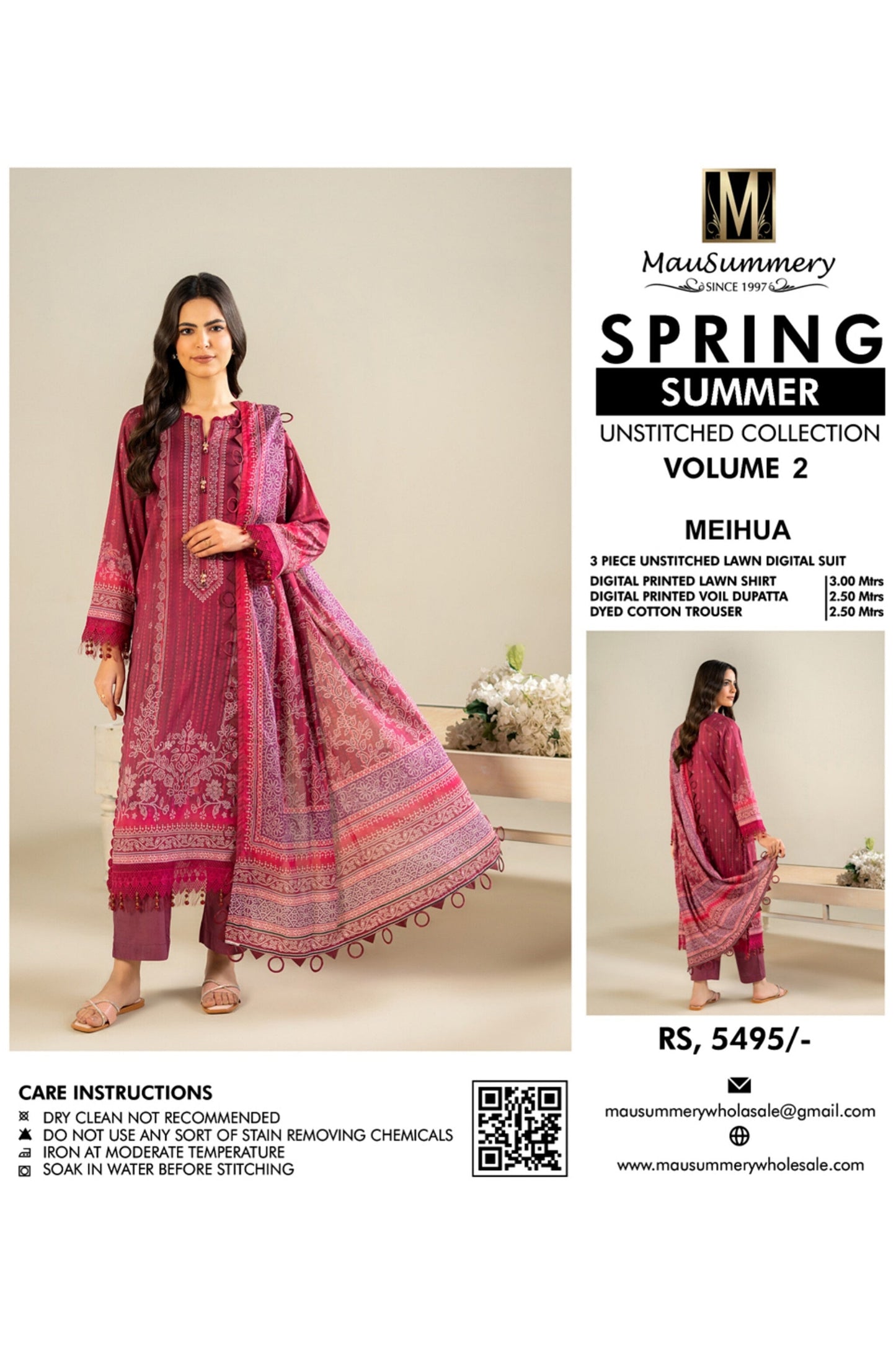 MAUSUMMERY SPRING SUMMER VOL 2 COLLECTION 2025 - Pashtun Collections