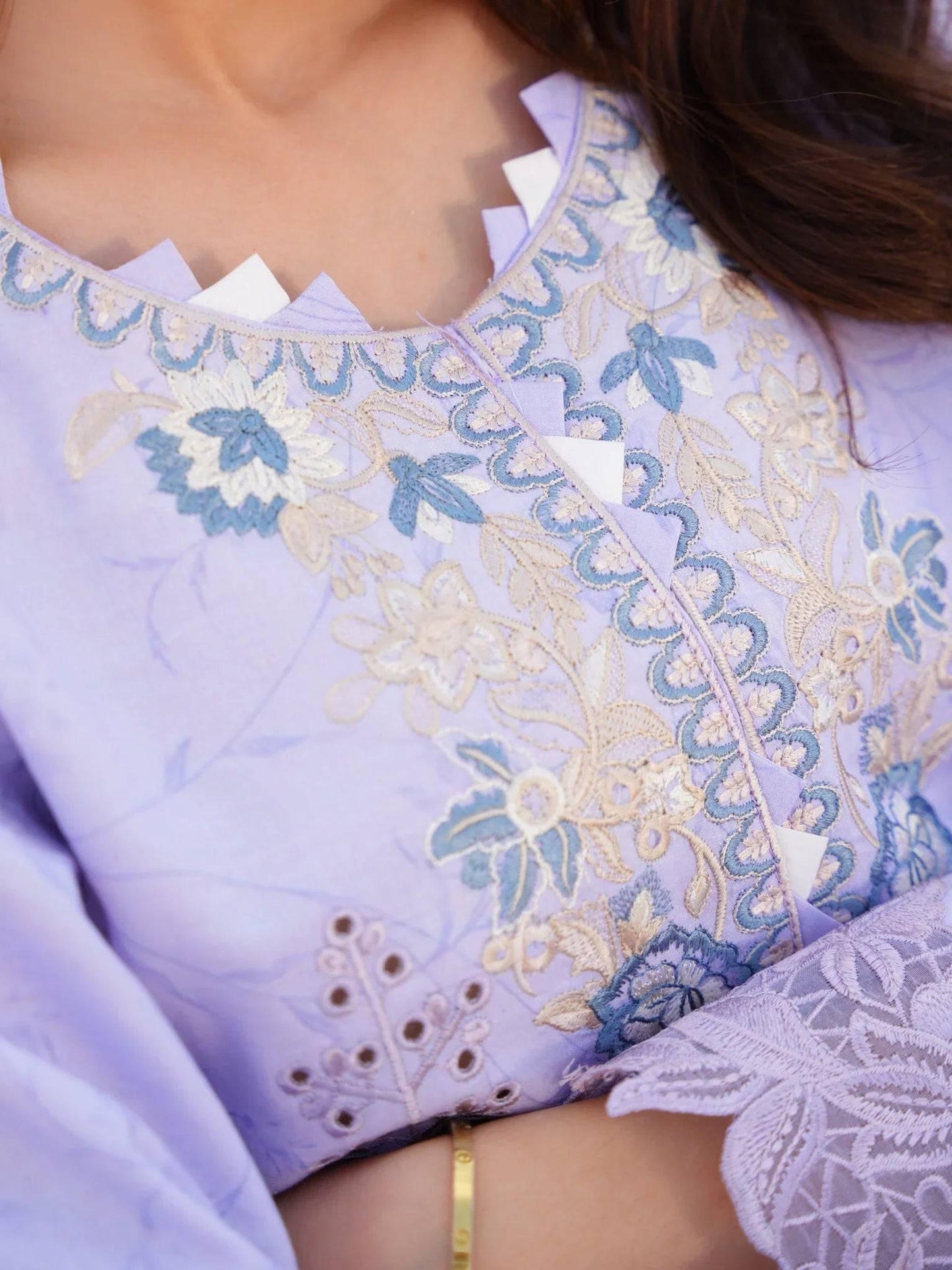 AMAL (AF-13) - SAAGAR Luxury Festive Lawn '24 by AABYAAN - Pashtun Collections