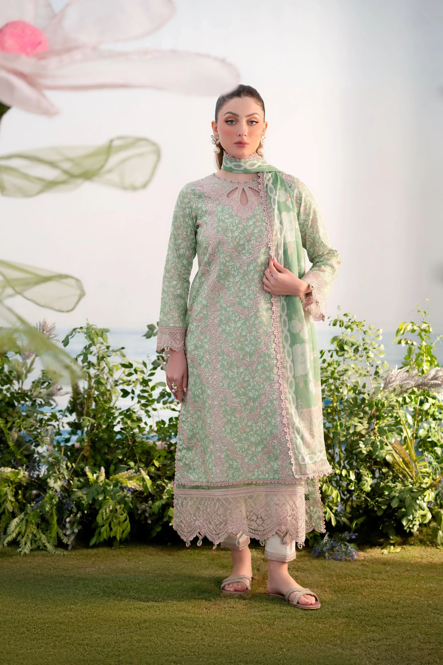 Aabyaan - Shezlin Chikankari Ramadan Edit 25 | EBRU (AR-16)
