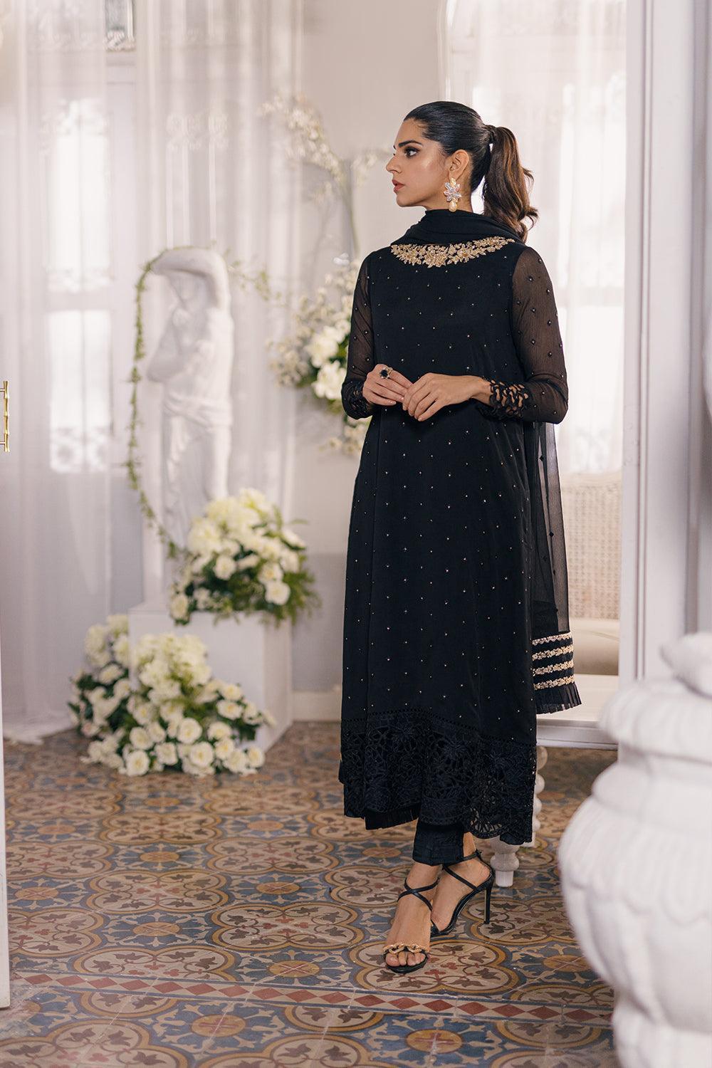 Azure Ensembled Festive's Luxe Collection - Midnight Glow - Pashtun Collections