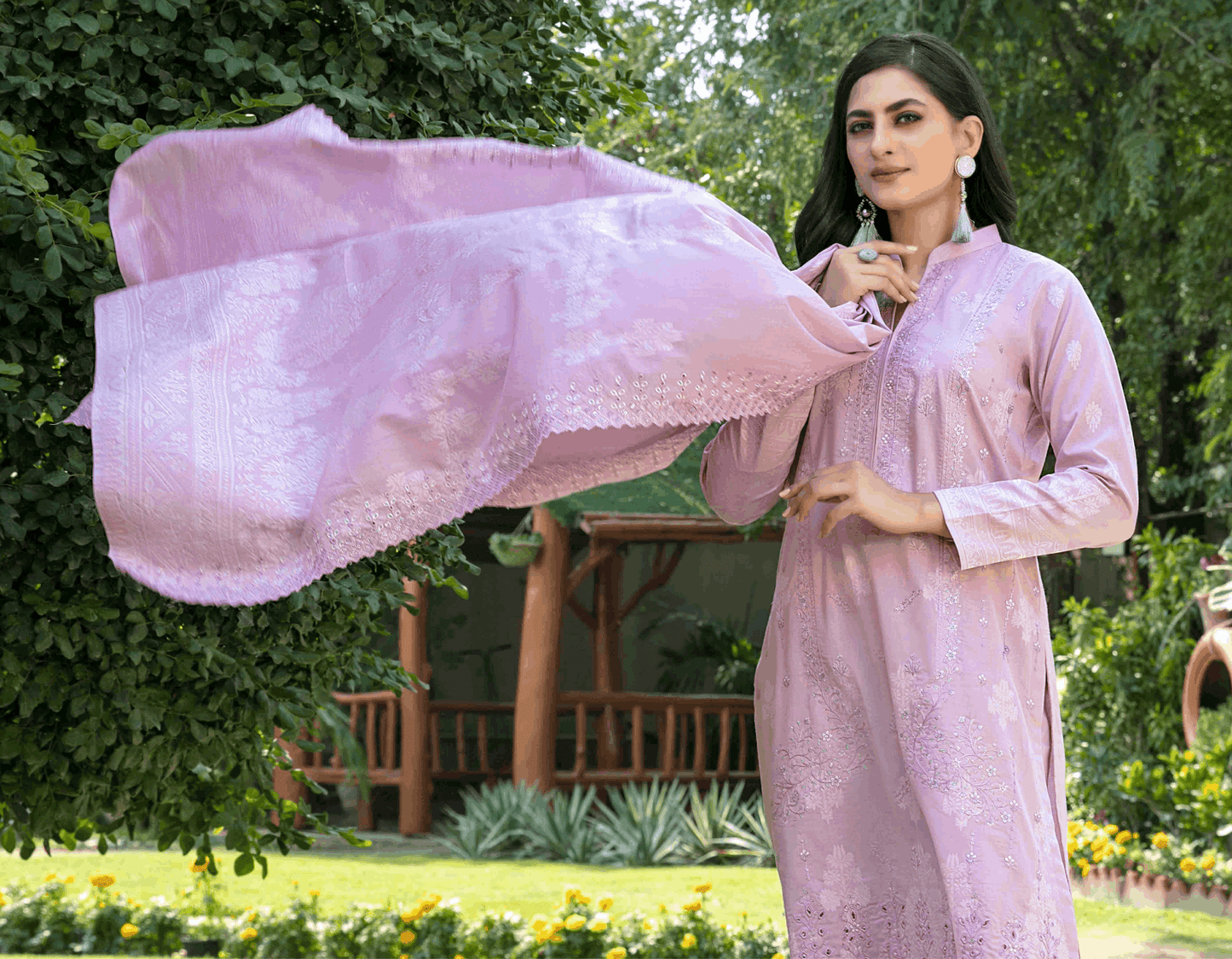 Gulshanara - Embroidered Lawn Banarsi Collection by Tawakkal Fabrics (D-2230) - Pashtun Collections
