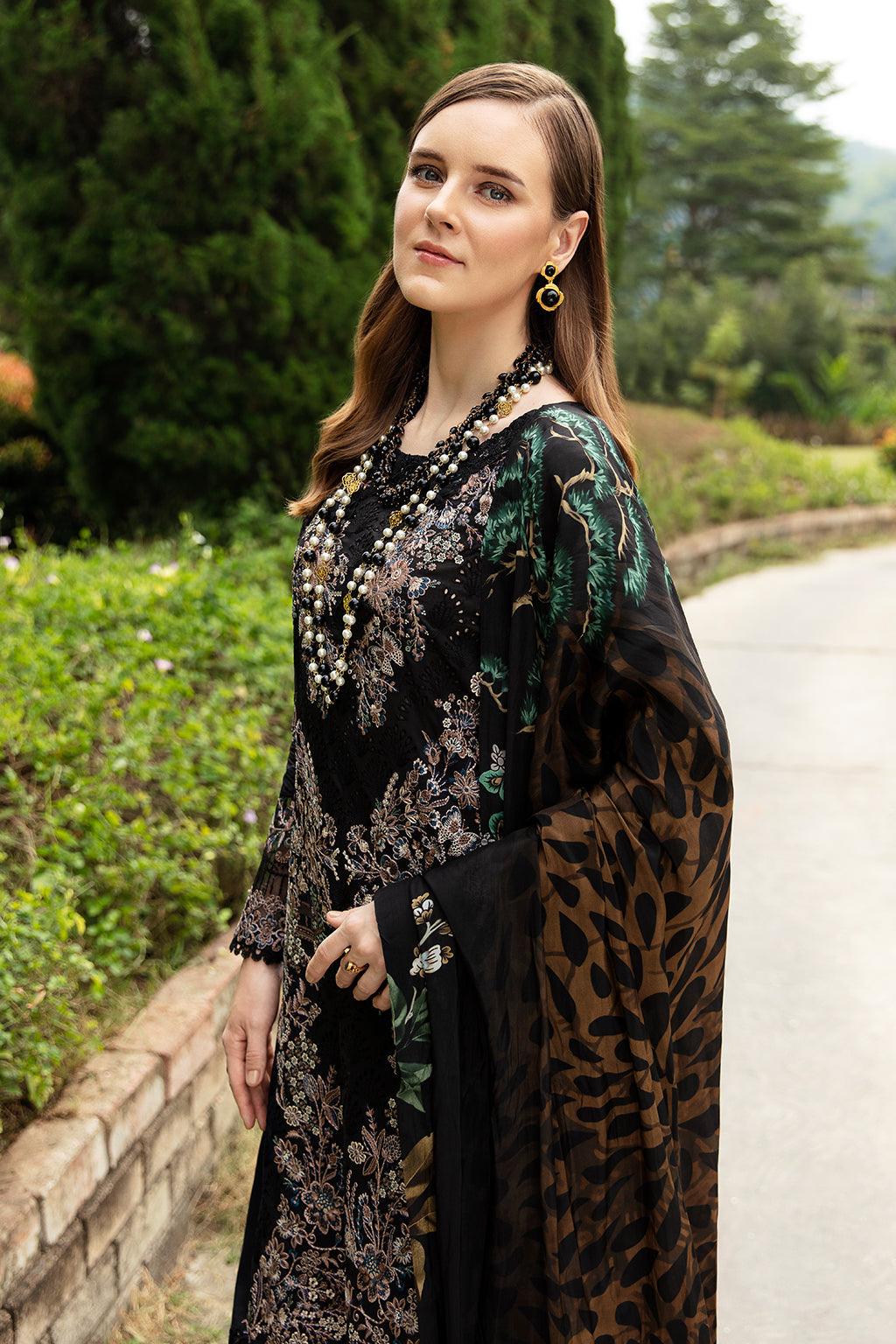 Ramsha - Andaaz Luxury Lawn Collection 2024 Vol-08 - Magical forest (Z-801) - Pashtun Collections