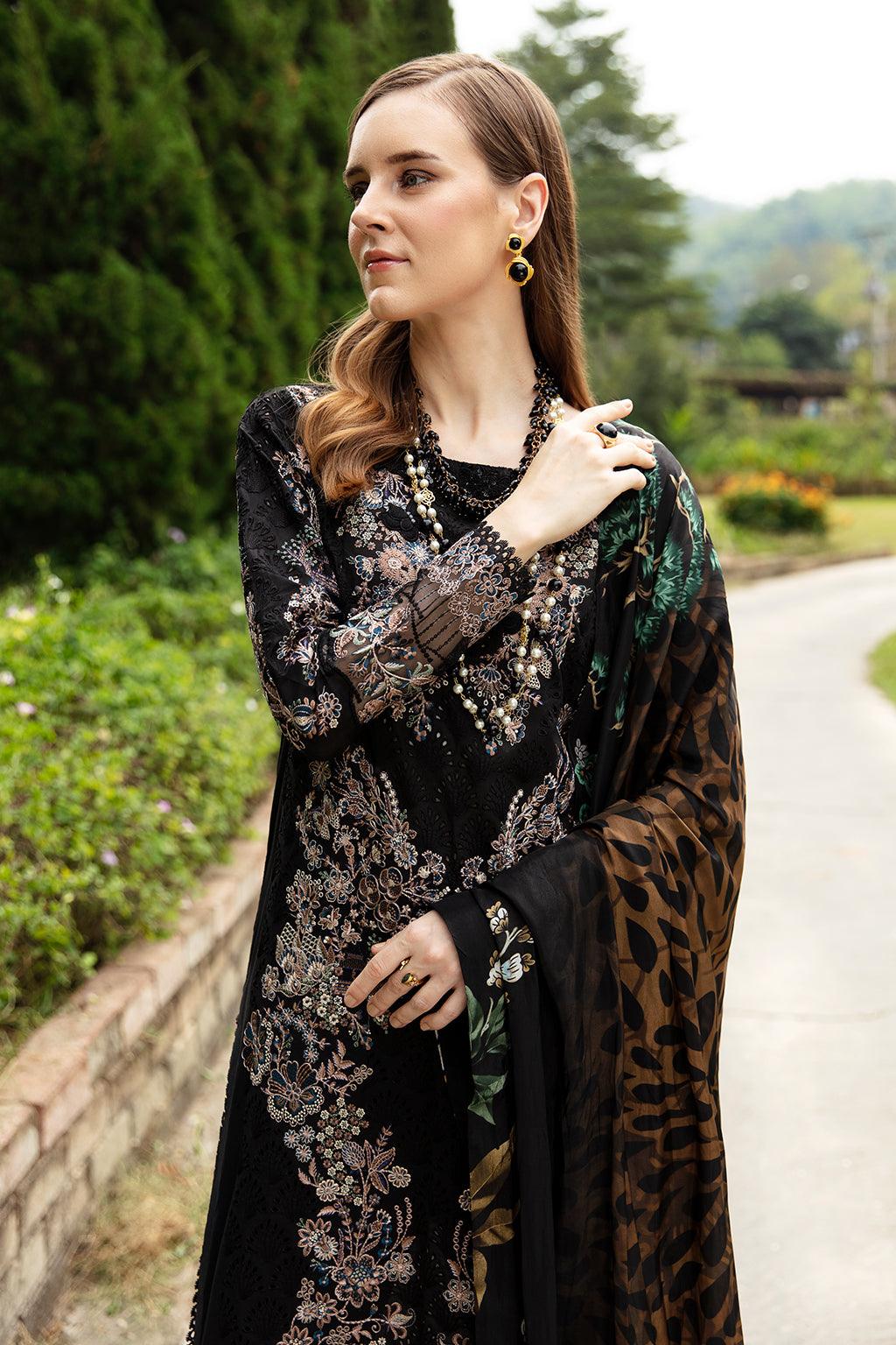 Ramsha - Andaaz Luxury Lawn Collection 2024 Vol-08 - Magical forest (Z-801) - Pashtun Collections