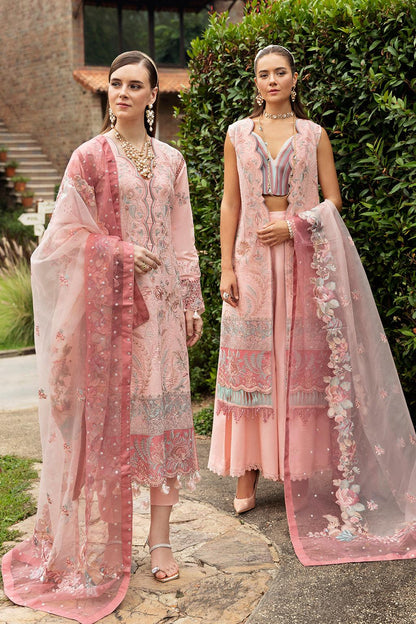 Ramsha - Andaaz Luxury Lawn Collection 2024 Vol-08 - Radiant Pink (Z-810) - Pashtun Collections