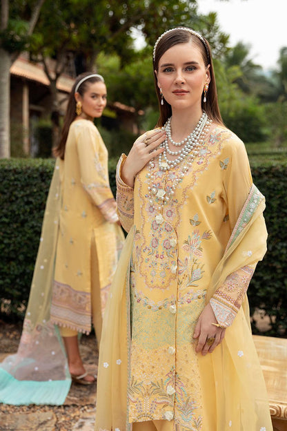 Ramsha - Andaaz Luxury Lawn Collection 2024 Vol-08 - MELLOW YELLOW (Z-806) - Pashtun Collections