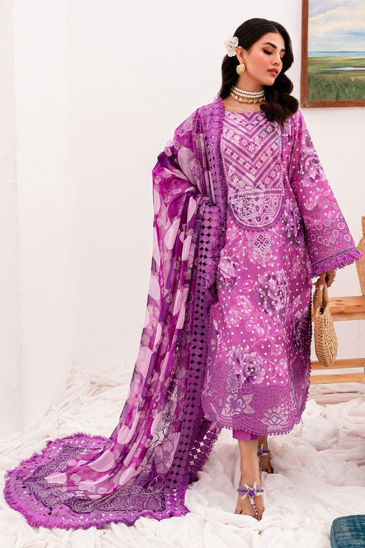 Nureh Gardenia Unstitched Embroidered Lawn (NSG-145) - Pashtun Collections