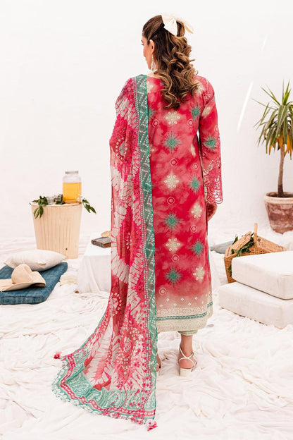 Nureh Gardenia Unstitched Embroidered Lawn (NSG-142) - Pashtun Collections