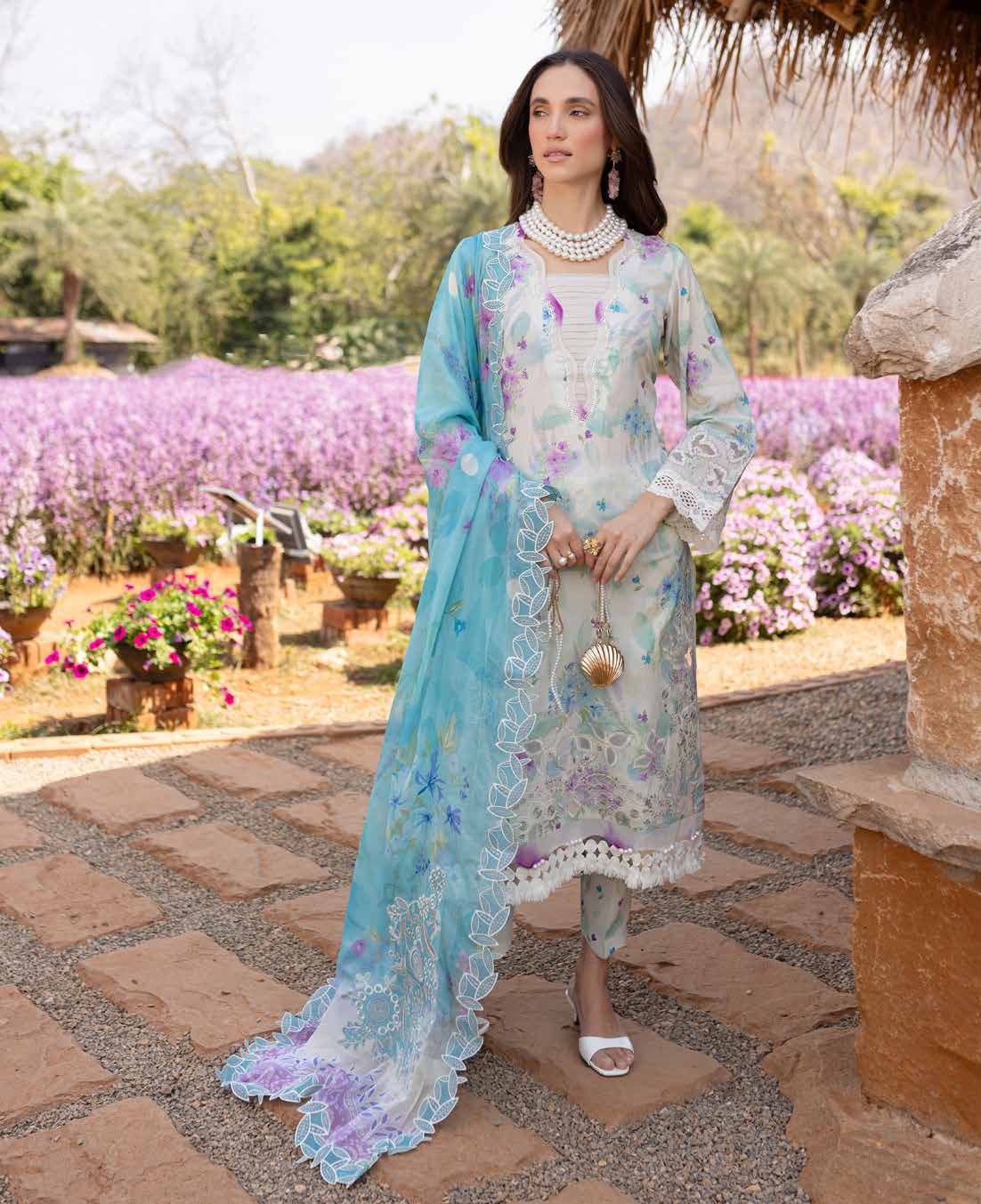 Pashtun Collections | NUREH Bloom '25 Lawn | BL-05