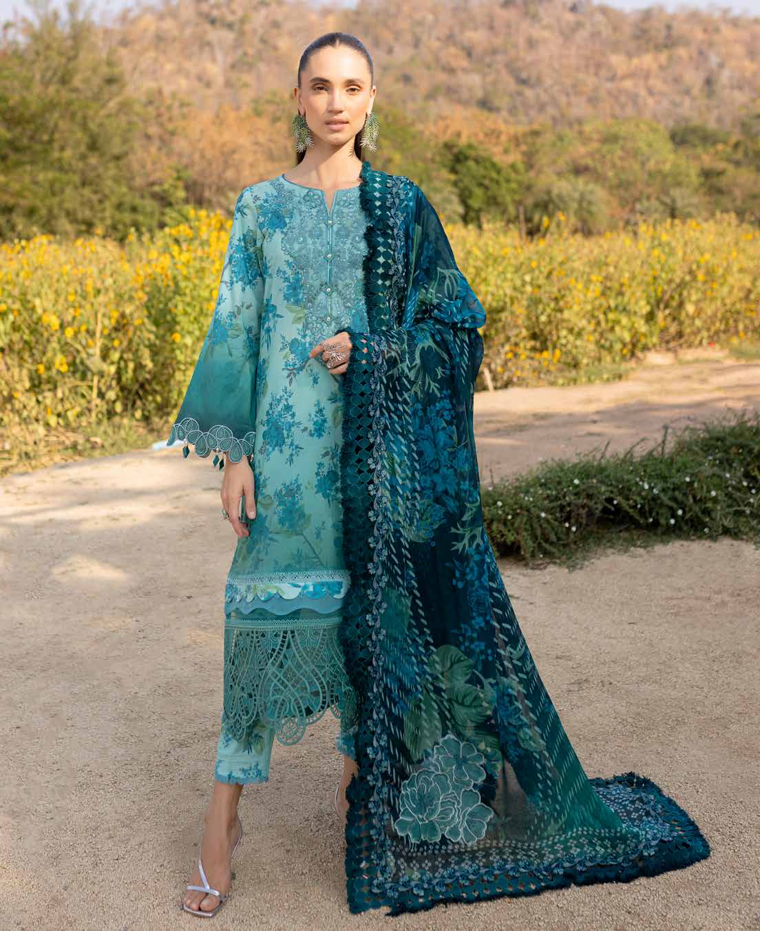 Pashtun Collections | NUREH Bloom '25 Lawn | BL-06