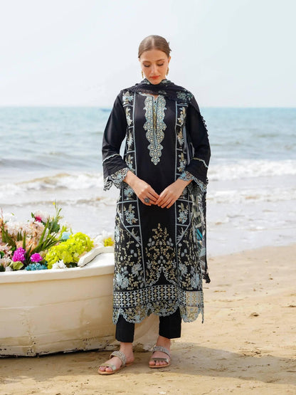 AYZEL (AF-01) - SAAGAR Luxury Festive Lawn '24 by AABYAAN