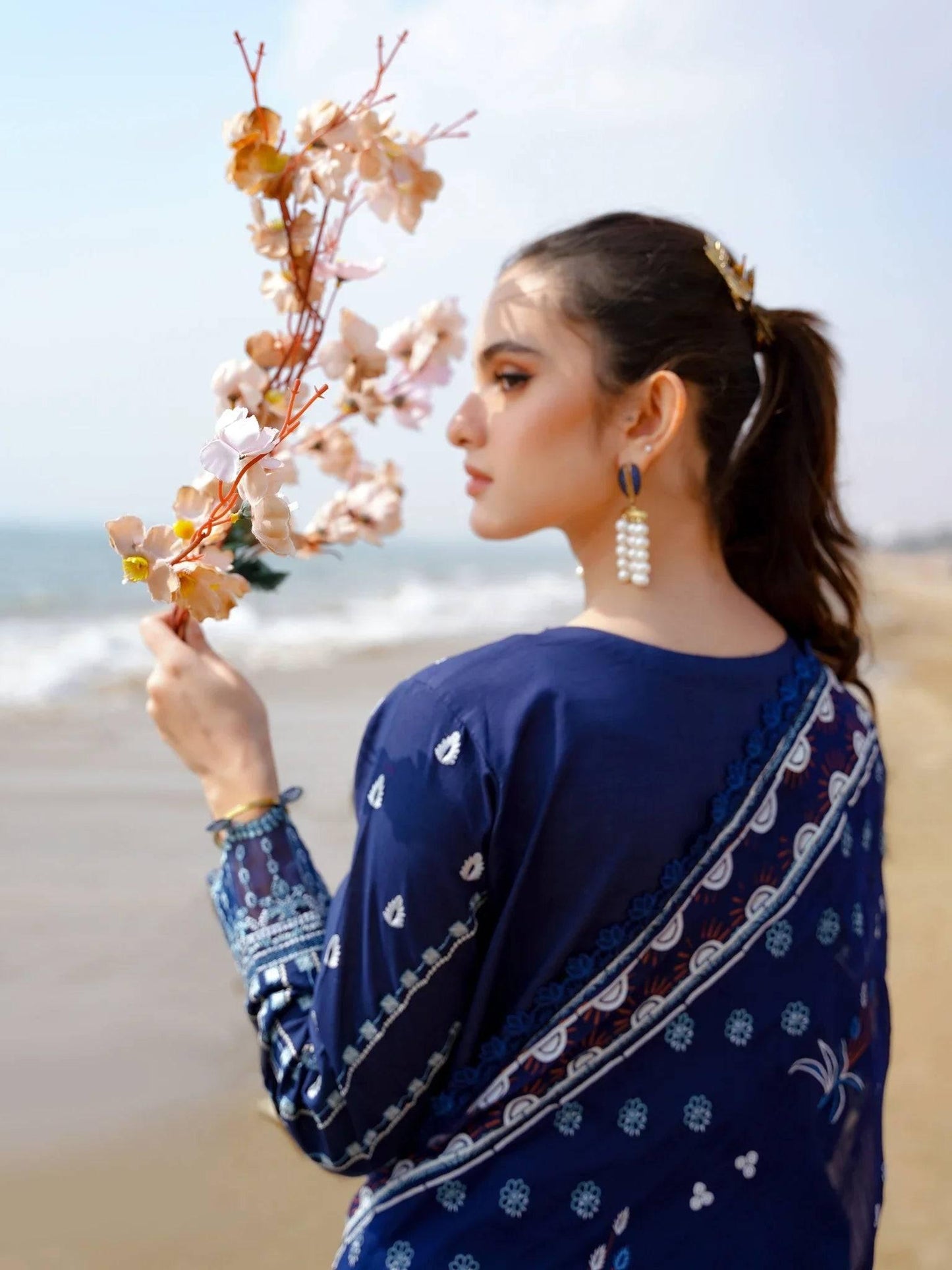 ZAMDA (AF-09) - SAAGAR Luxury Festive Lawn '24 by AABYAAN