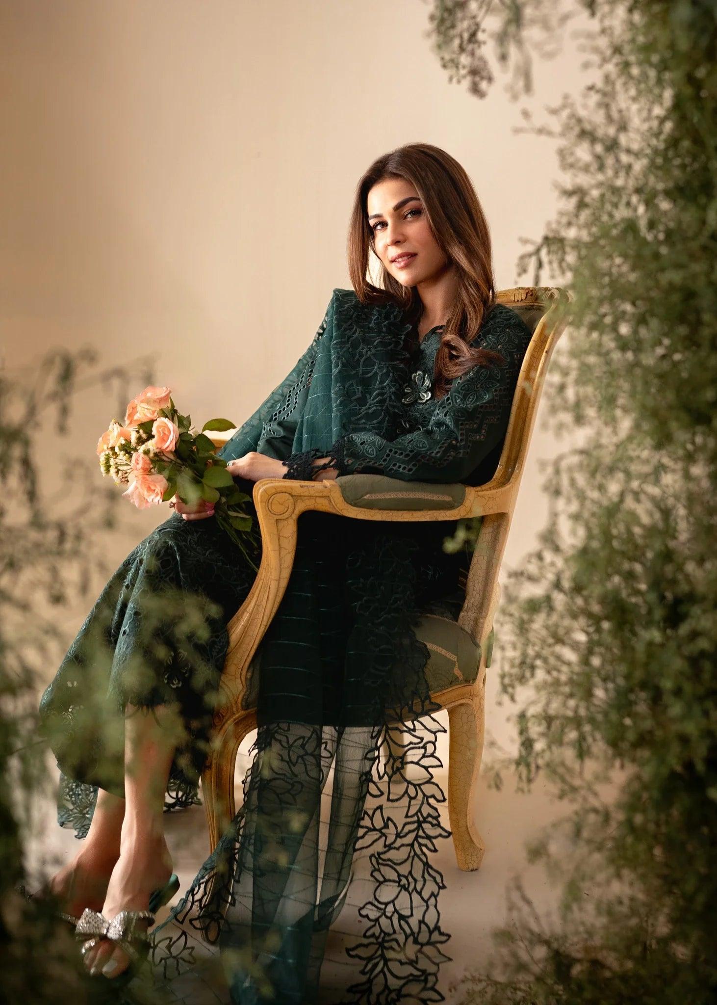 Aabyaan Apana Luxury Eid Festive Lawn Collection '24 - MAHGUL (AL-01) - Pashtun Collections