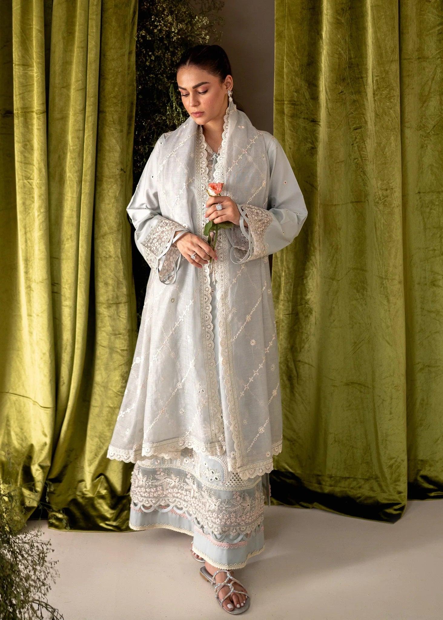 Aabyaan Apana Luxury Eid Festive Lawn Collection '24 - GULBANO (AL-03) - Pashtun Collections