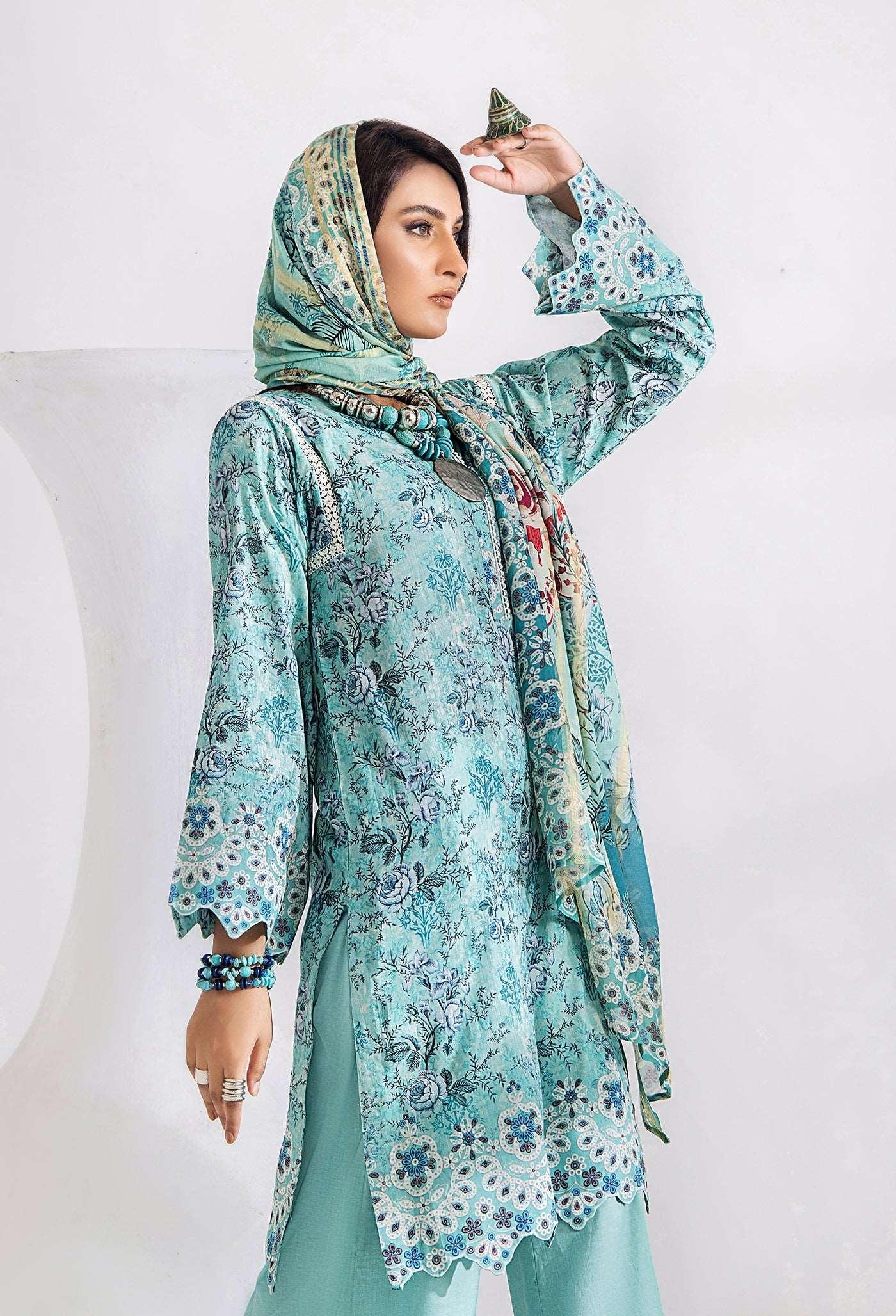 Innara Unstitched Lawn Collection by Adan's Libas (5663)