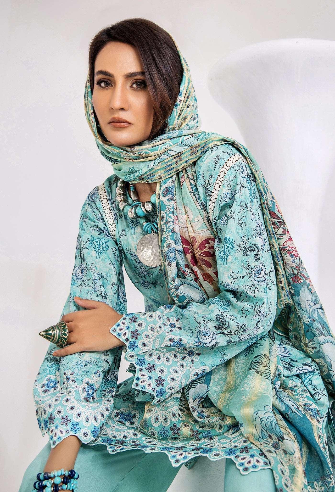 Innara Unstitched Lawn Collection by Adan's Libas (5663)