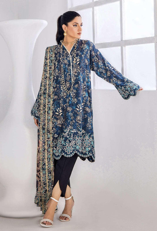 Innara Unstitched Lawn Collection by Adan's Libas (5668)