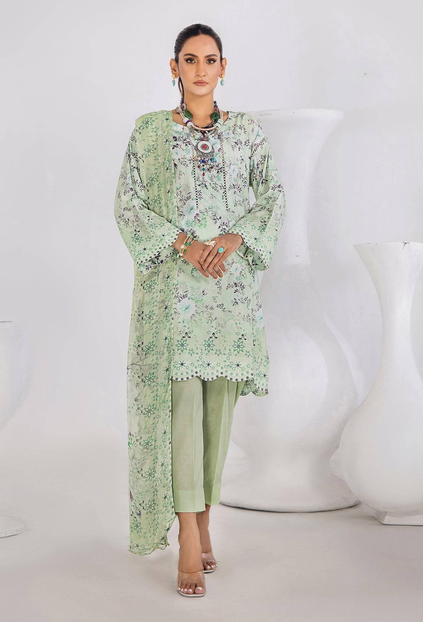 Innara Unstitched Lawn Collection by Adan's Libas (5669)