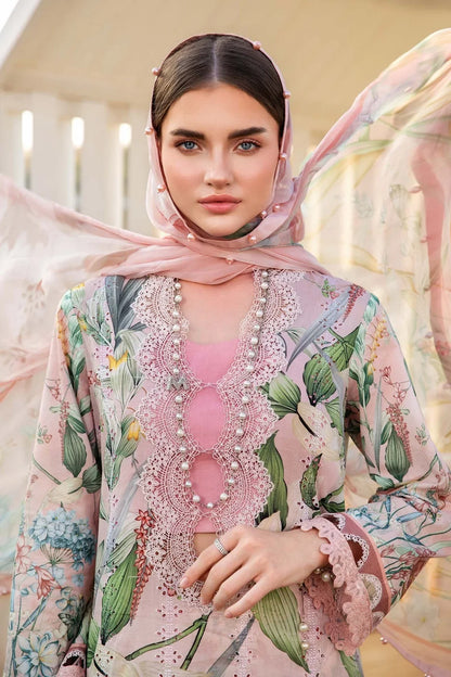 Maria.B MPrints Embroidered Lawn Unstitched 3Pc Suit - SS Collection -MPT-2502-A