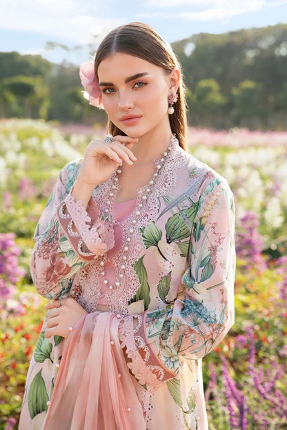 Maria.B MPrints Embroidered Lawn Unstitched 3Pc Suit - SS Collection -MPT-2502-A