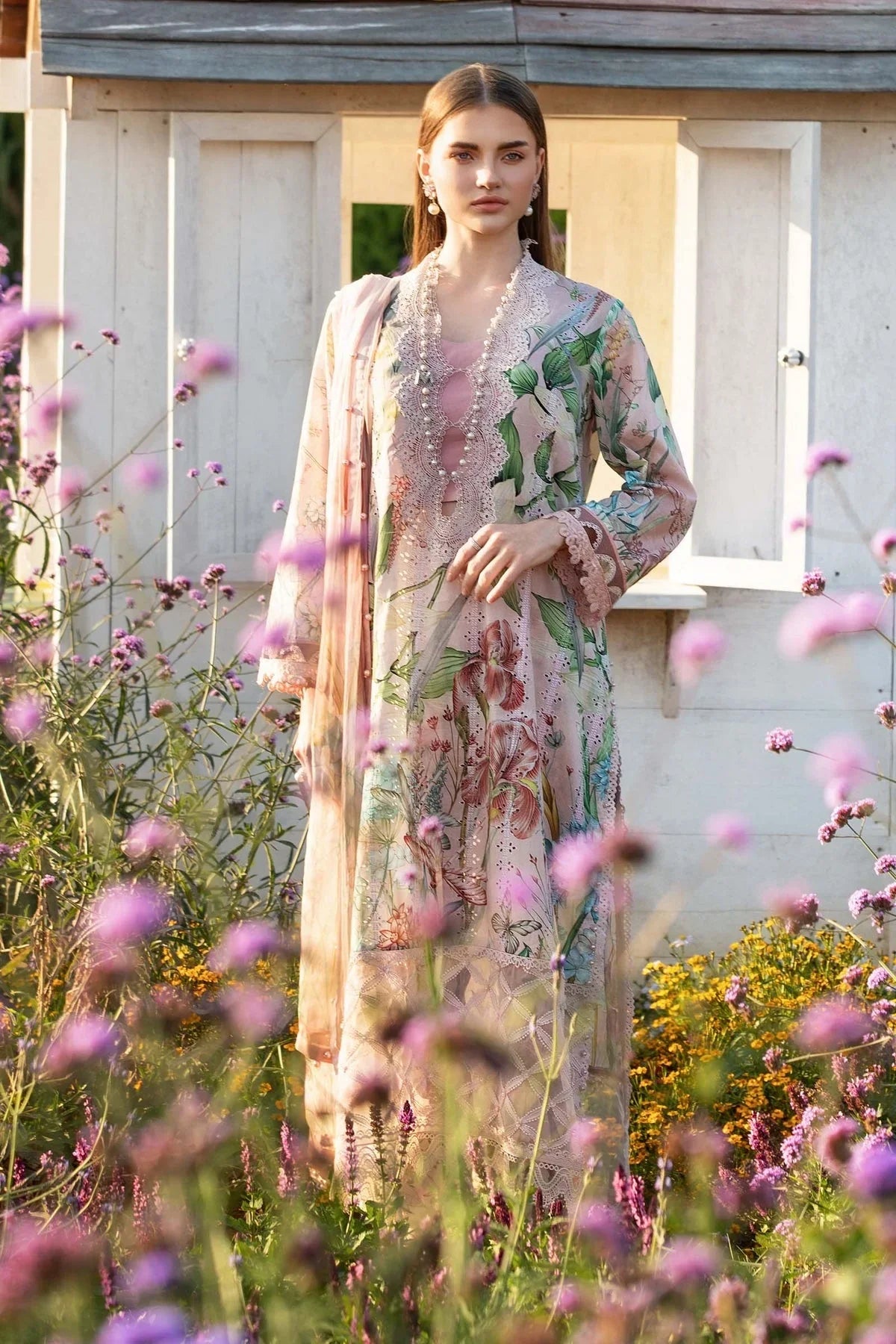 Maria.B MPrints Embroidered Lawn Unstitched 3Pc Suit - SS Collection -MPT-2502-A
