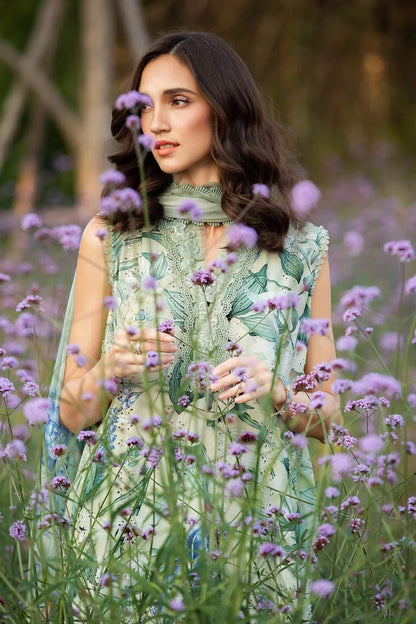 Maria.B MPrints Embroidered Lawn Unstitched 3Pc Suit - SS Collection -MPT-2502-B