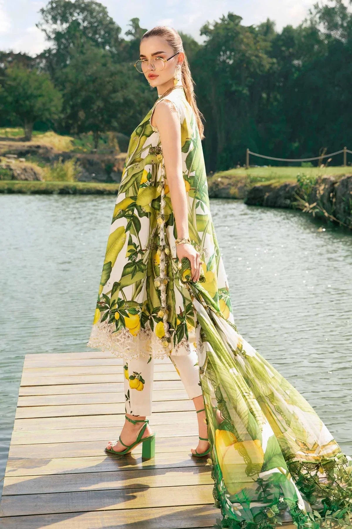 Maria.B MPrints Embroidered Lawn Unstitched 3Pc Suit - SS Collection -MPT-2503-A