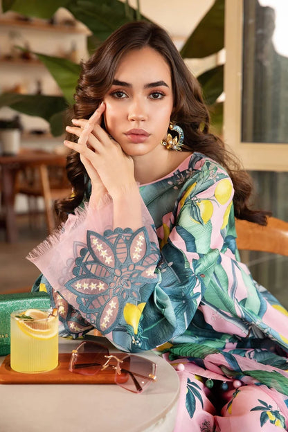Maria.B MPrints Embroidered Lawn Unstitched 3Pc Suit - SS Collection -MPT-2503-B