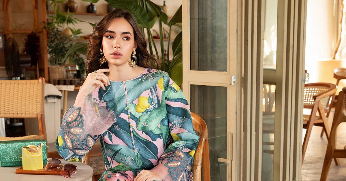 Maria.B MPrints Embroidered Lawn Unstitched 3Pc Suit - SS Collection -MPT-2503-B