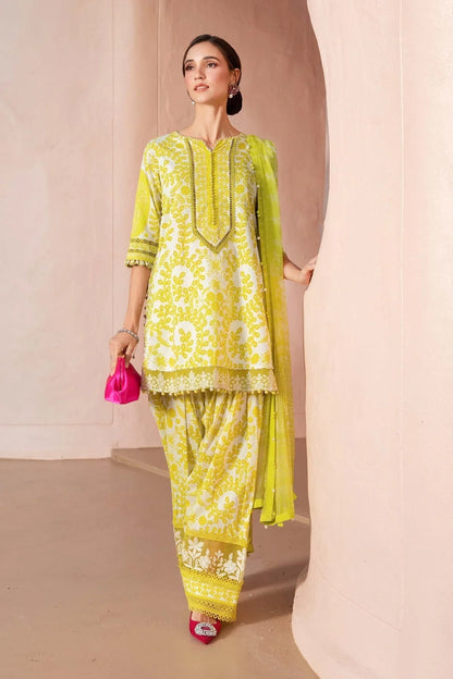 Maria.B MPrints Embroidered Lawn Unstitched 3Pc Suit - SS Collection -MPT-2504-A