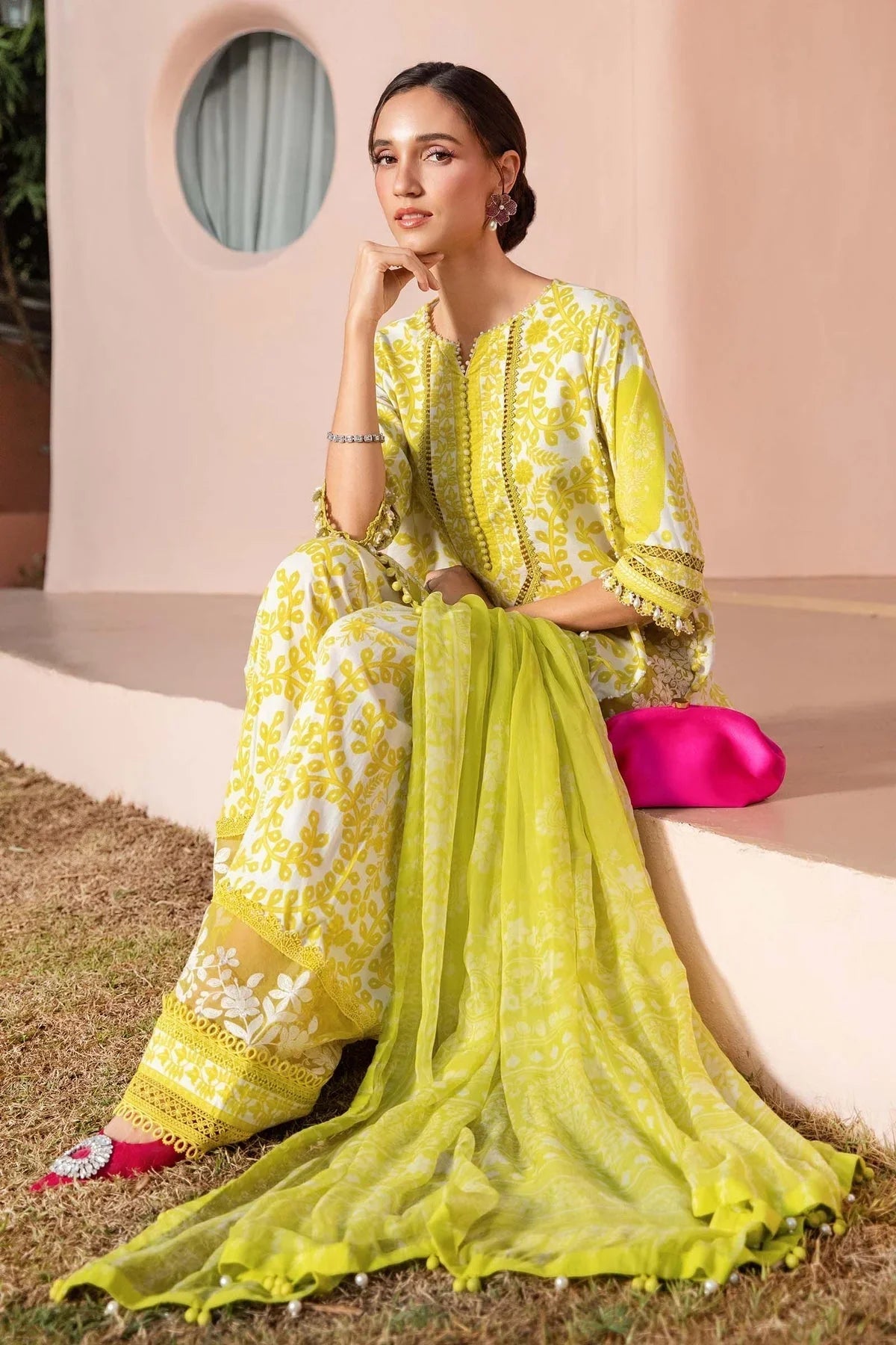 Maria.B MPrints Embroidered Lawn Unstitched 3Pc Suit - SS Collection -MPT-2504-A