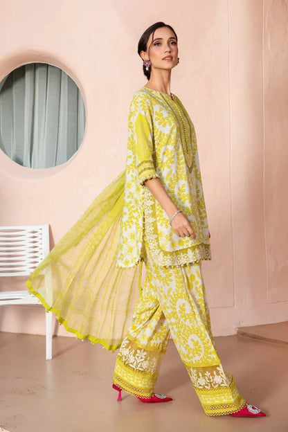 Maria.B MPrints Embroidered Lawn Unstitched 3Pc Suit - SS Collection -MPT-2504-A