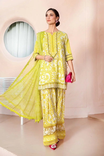 Maria.B MPrints Embroidered Lawn Unstitched 3Pc Suit - SS Collection -MPT-2504-A