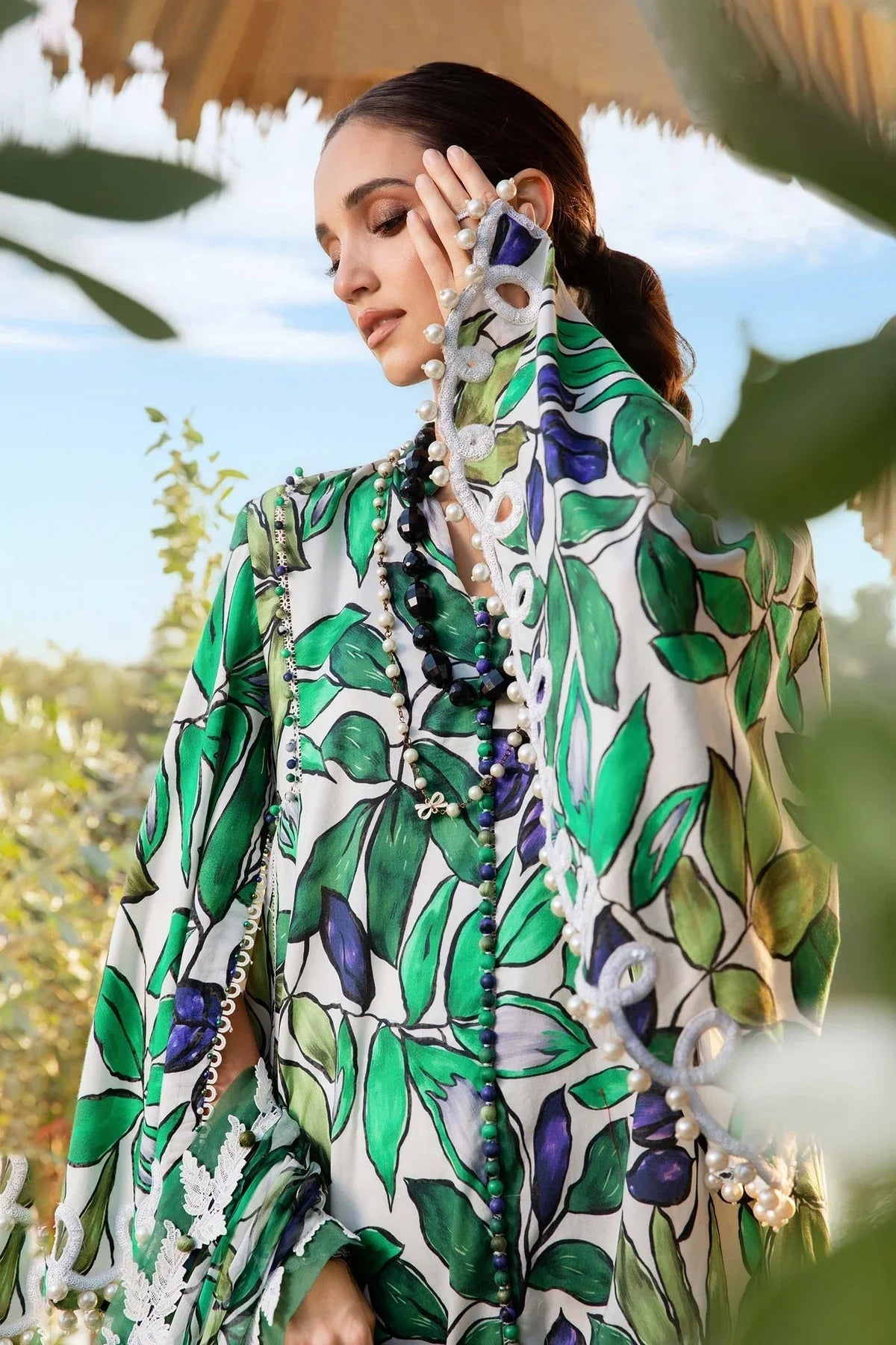 Maria.B MPrints Embroidered Lawn Unstitched 3Pc Suit - SS Collection -MPT-2505-A