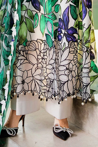 Maria.B MPrints Embroidered Lawn Unstitched 3Pc Suit - SS Collection -MPT-2505-A