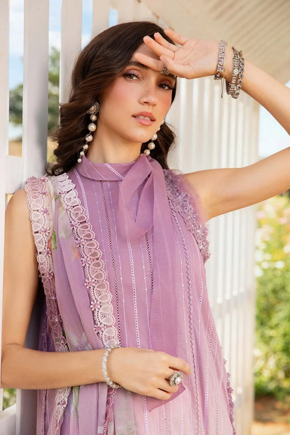 Maria.B MPrints Embroidered Lawn Unstitched 3Pc Suit - SS Collection -MPT-2506-B