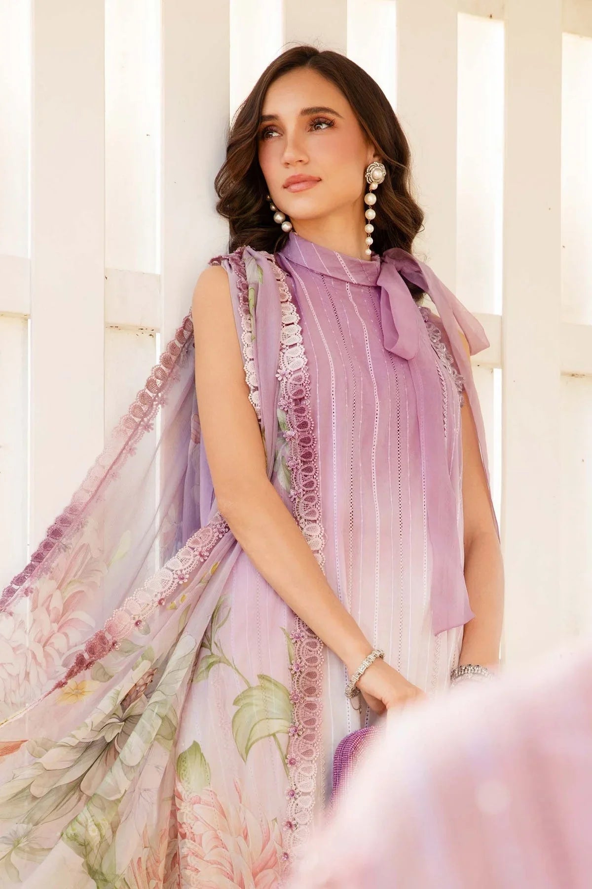 Maria.B MPrints Embroidered Lawn Unstitched 3Pc Suit - SS Collection -MPT-2506-B