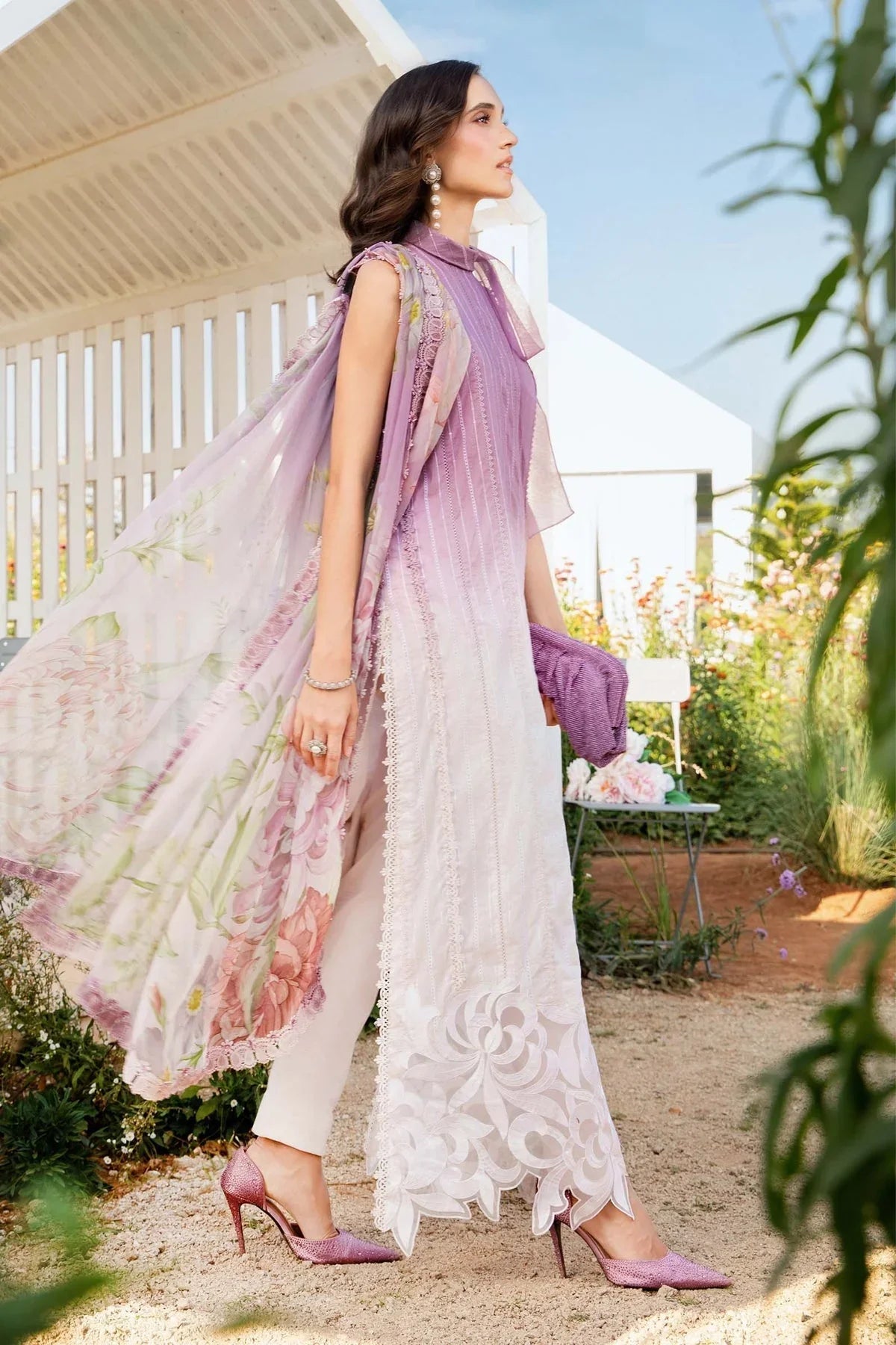 Maria.B MPrints Embroidered Lawn Unstitched 3Pc Suit - SS Collection -MPT-2506-B