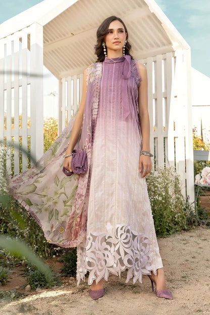 Maria.B MPrints Embroidered Lawn Unstitched 3Pc Suit - SS Collection -MPT-2506-B