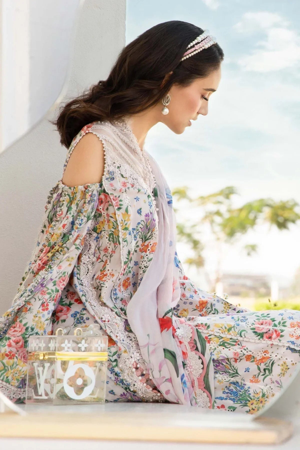 Maria.B MPrints Embroidered Lawn Unstitched 3Pc Suit - SS Collection -MPT-2507-A
