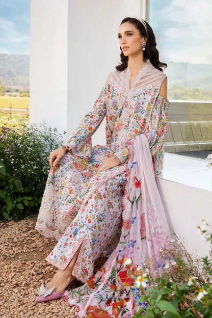 Maria.B MPrints Embroidered Lawn Unstitched 3Pc Suit - SS Collection -MPT-2507-A