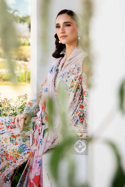 Maria.B MPrints Embroidered Lawn Unstitched 3Pc Suit - SS Collection -MPT-2507-A