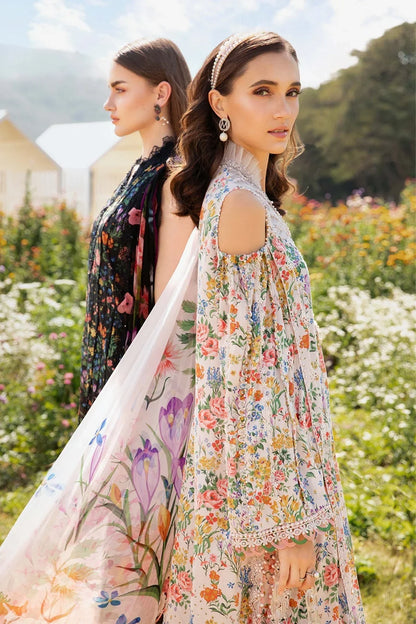 Maria.B MPrints Embroidered Lawn Unstitched 3Pc Suit - SS Collection -MPT-2507-A