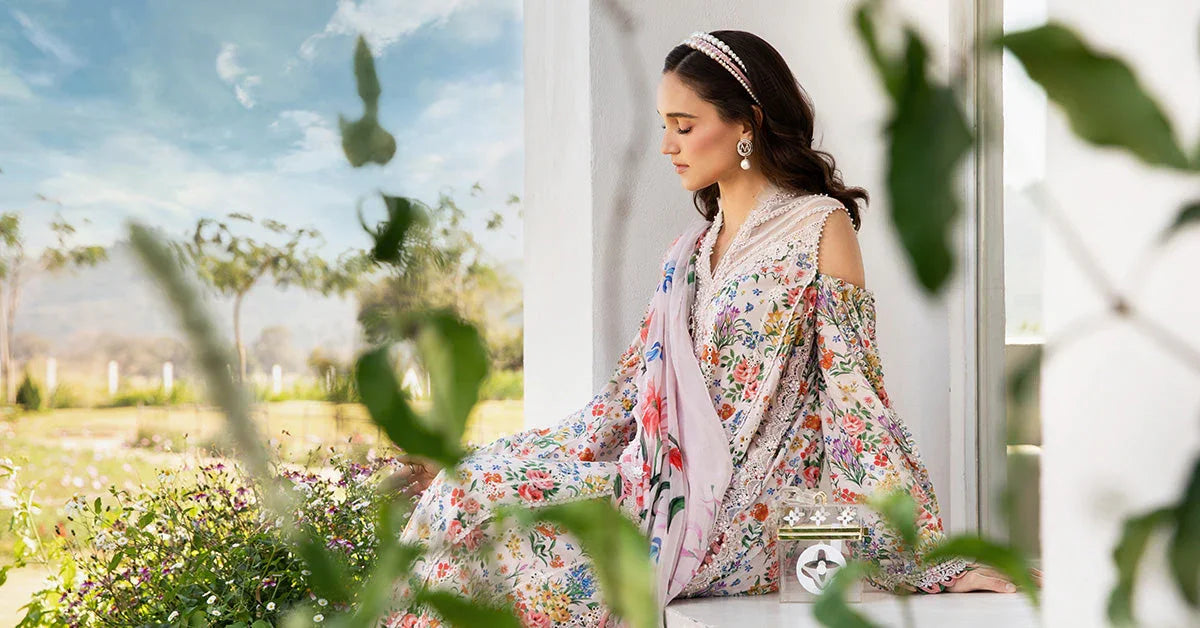 Maria.B MPrints Embroidered Lawn Unstitched 3Pc Suit - SS Collection -MPT-2507-A
