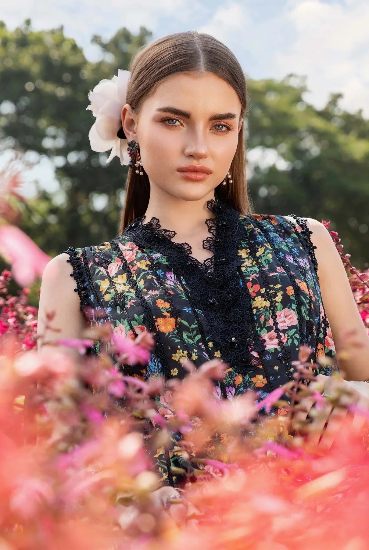 Maria.B MPrints Embroidered Lawn Unstitched 3Pc Suit - SS Collection -MPT-2507-B